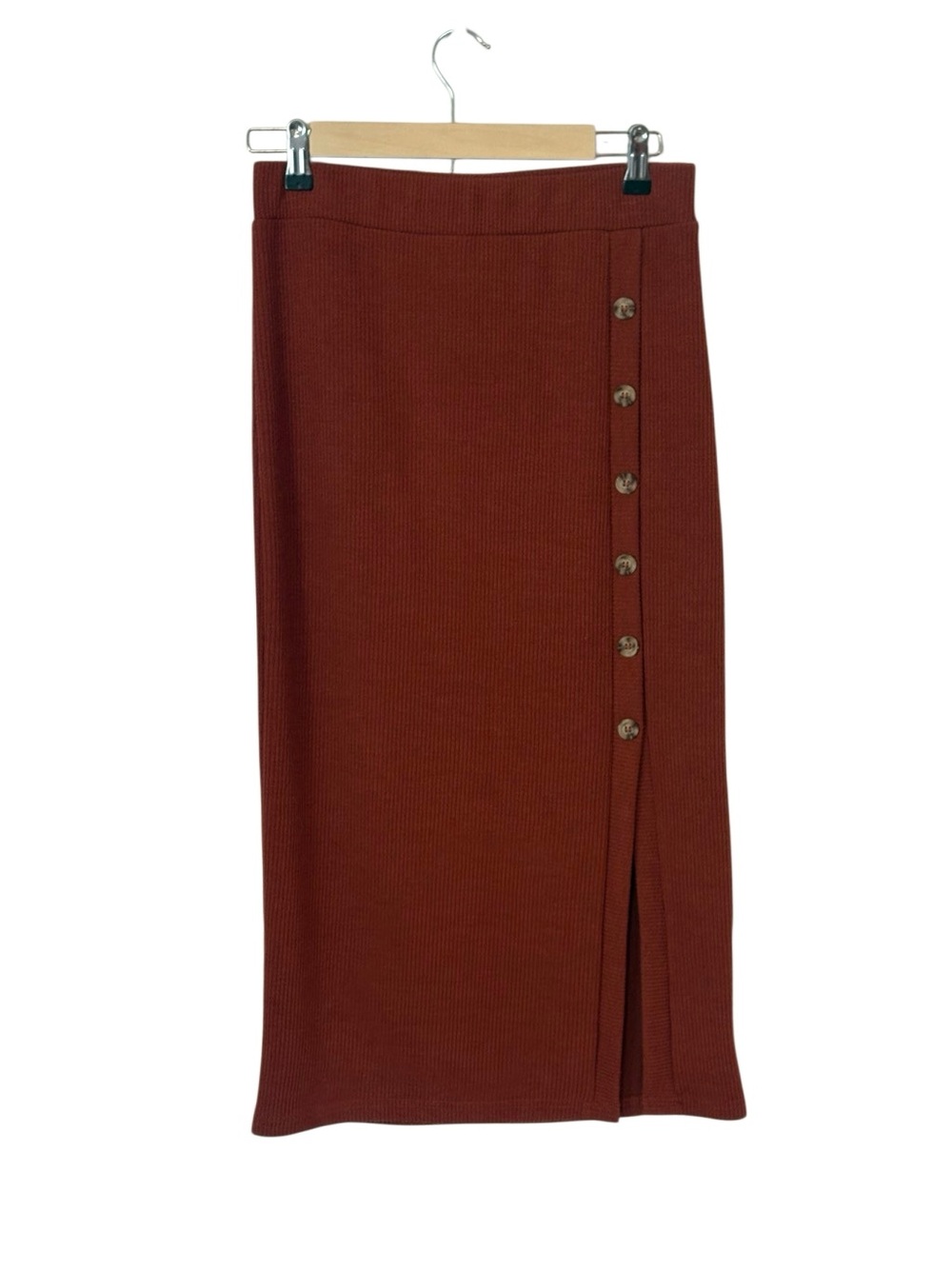 Paper Crane Rust Color Ribbed Midi Sweater Set. Size Medium. Great Condition!! - Picture 3 of 16